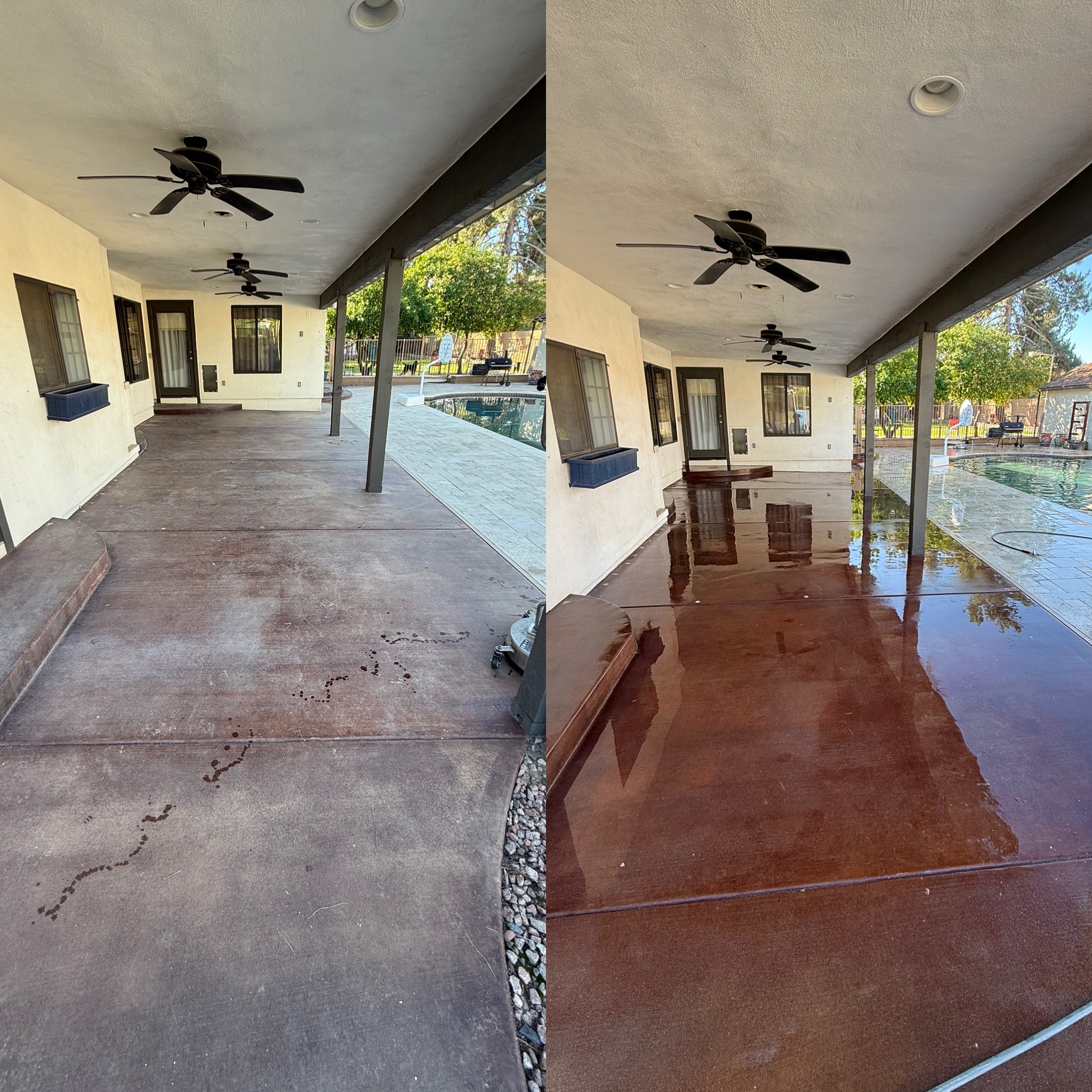 Pressure washing job